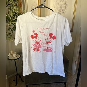 Disney x H&M Red Mickey & Minnie Design T-Shirt